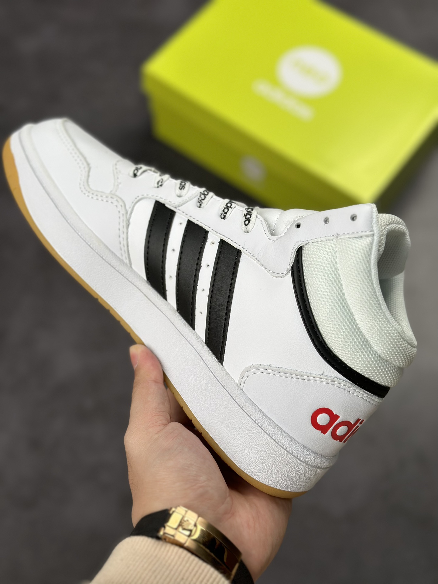 adidad HOOPS 3.0 all-match single product tennis sports casual high-top sneakers GW3022