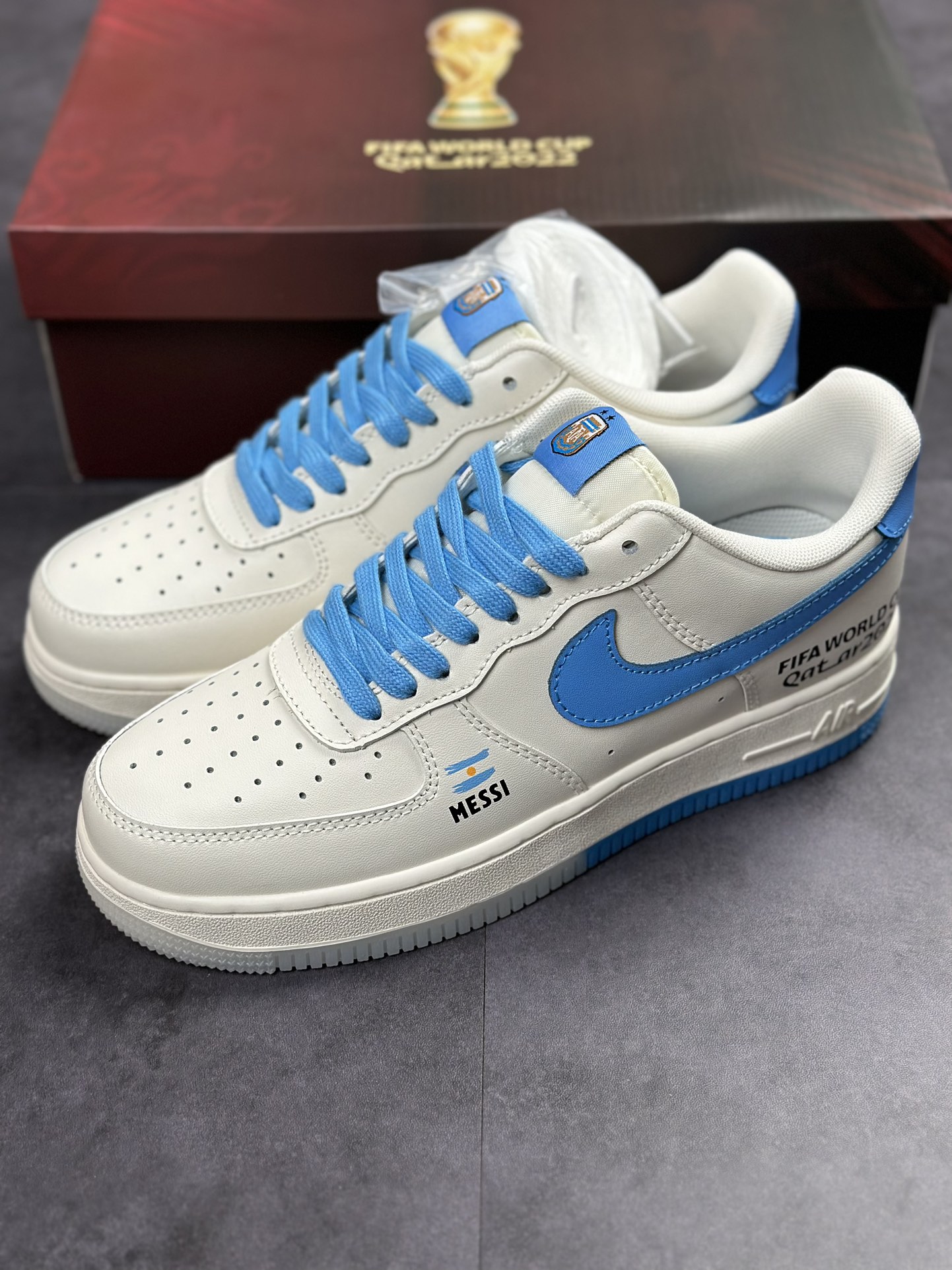 250 Nike Air Force 1 Low 07 白蓝 阿根廷 DR9868-800