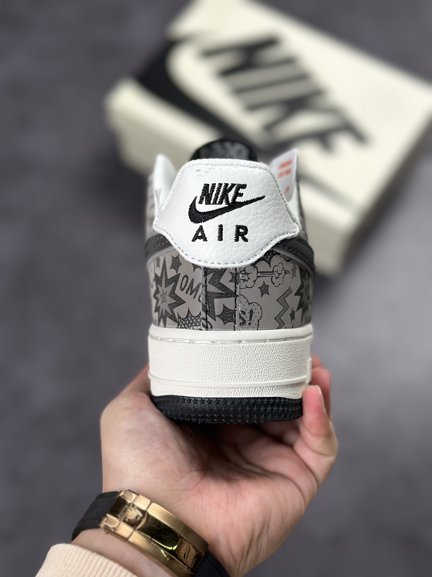 250 Nike Air Force 1 Low 07 白黑电玩印花 3M反光版 ZG0088-811