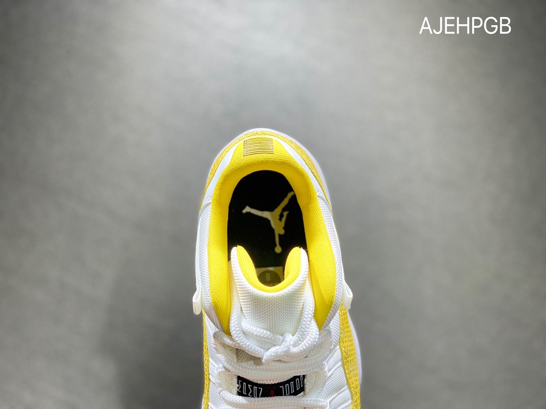 380 Air Jordan 11 AJ11 Low乔丹11 黄色蛇纹低帮AH7860-107