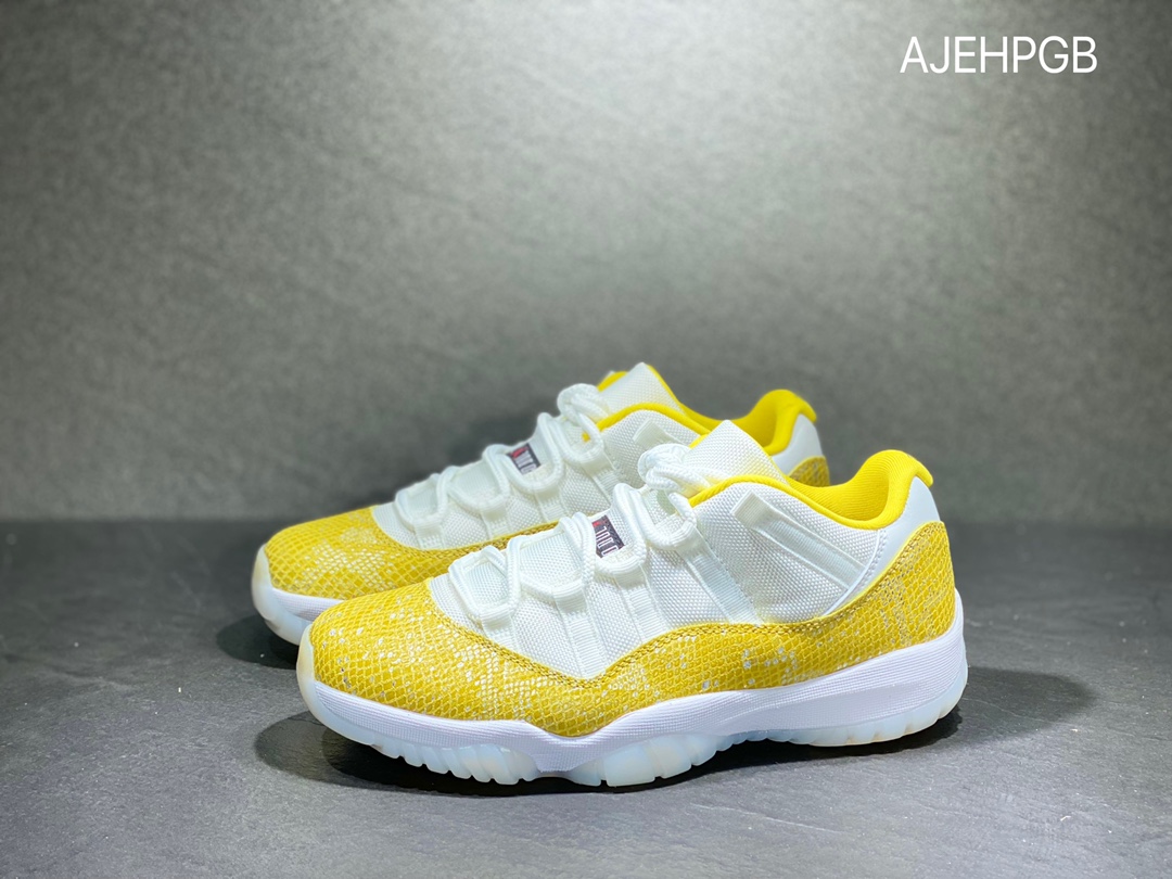 380 Air Jordan 11 AJ11 Low乔丹11 黄色蛇纹低帮AH7860-107