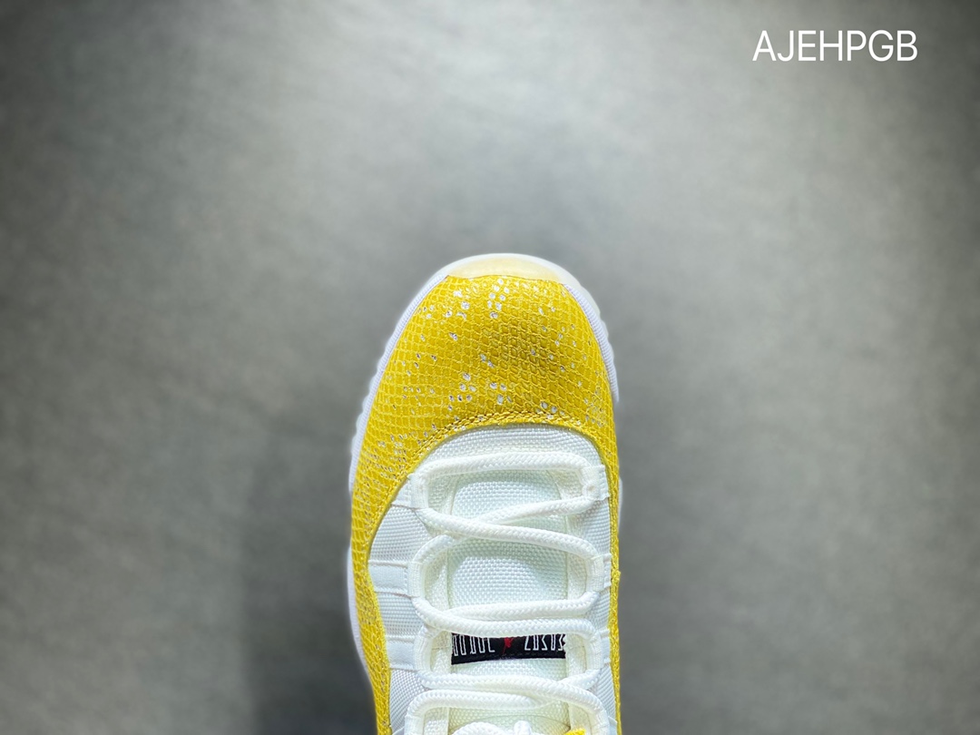 380 Air Jordan 11 AJ11 Low乔丹11 黄色蛇纹低帮AH7860-107