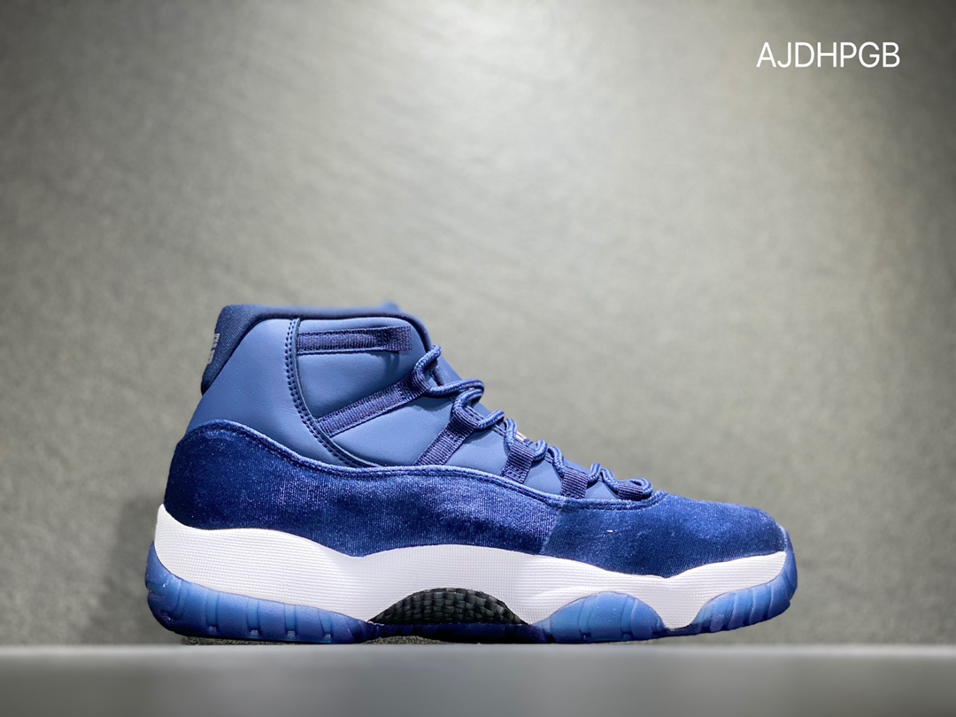 280 Air Jordan 11 AJ11 乔丹11代 午夜蓝 丝绸丝绒 高帮篮球鞋AR0715-441