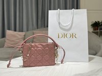 Dior Bags Handbags Pink Sheepskin Lady Chains