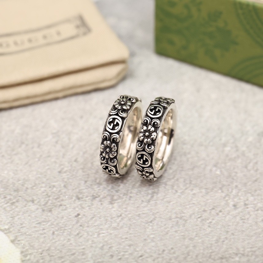 Gucci "Maison de l'Amour" Interlocking G Wide Ring (Includes complete - Comprehensive 3