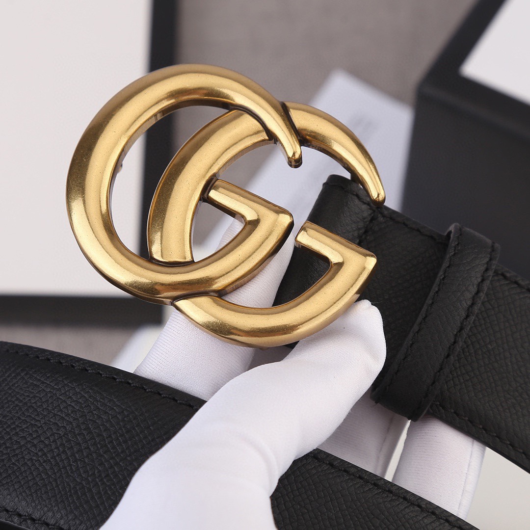 宽度3.8cm GUCCI 手掌纹/双面头层 采用精挑细选进口顶级牛皮