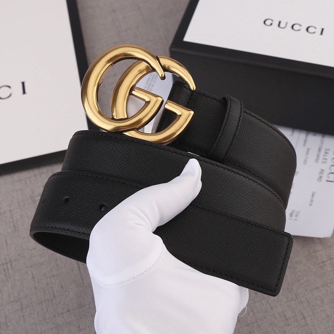 宽度3.8cm GUCCI 手掌纹/双面头层 采用精挑细选进口顶级牛皮