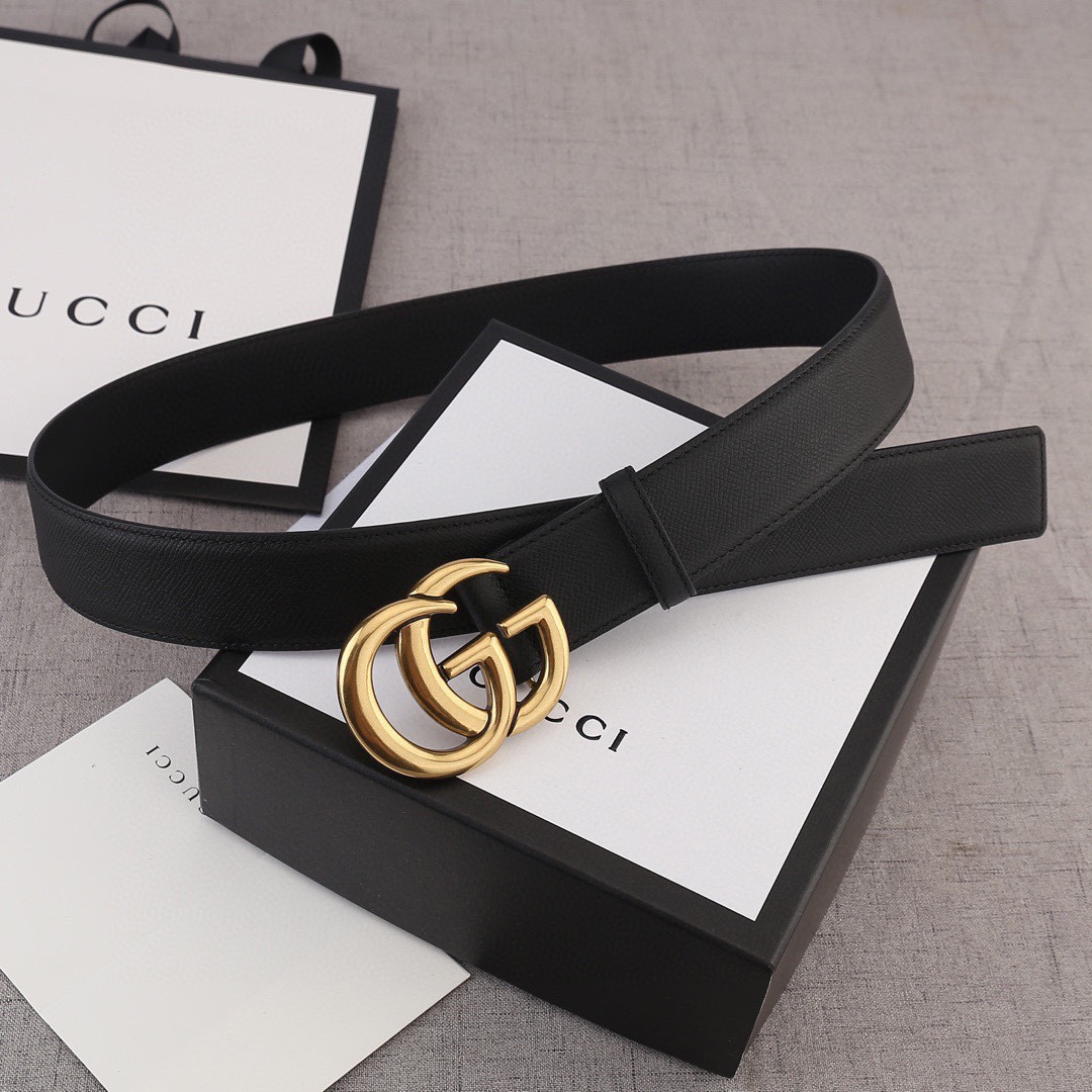宽度3.8cm GUCCI 手掌纹/双面头层 采用精挑细选进口顶级牛皮