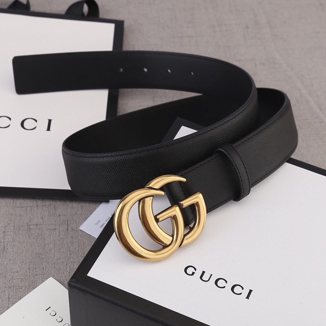 宽度3.8cm GUCCI 手掌纹/双面头层 采用精挑细选进口顶级牛皮