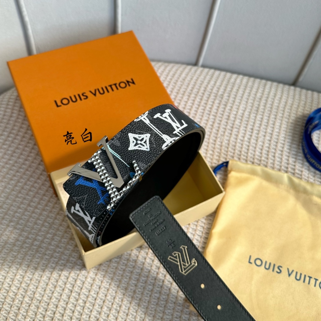 Louis Vuitton Belts Best Replica Quality
 Gold Pink Canvas