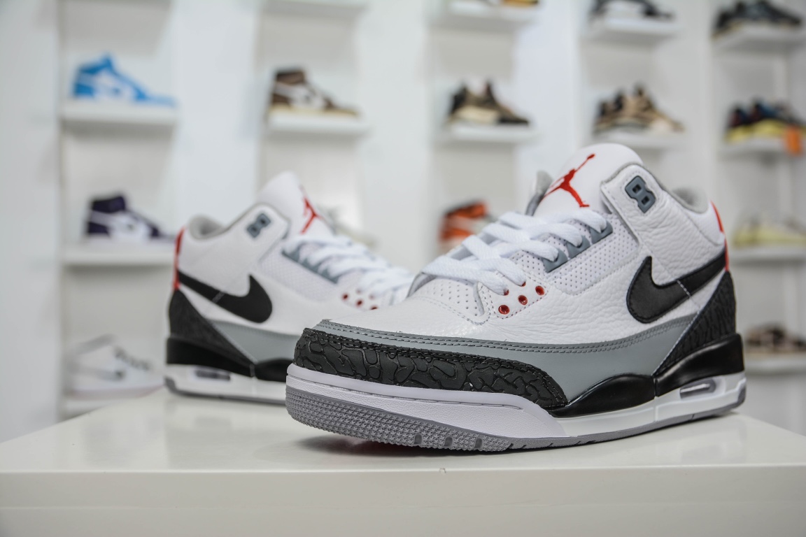 300 顶级性价比Air Jordan 3 Retro NRG JTH手稿白水泥 AQ3835-160