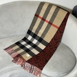 Burberry Scarf Best Quality Designer
 Burgundy Khaki Red Unisex Cashmere Fall/Winter Collection