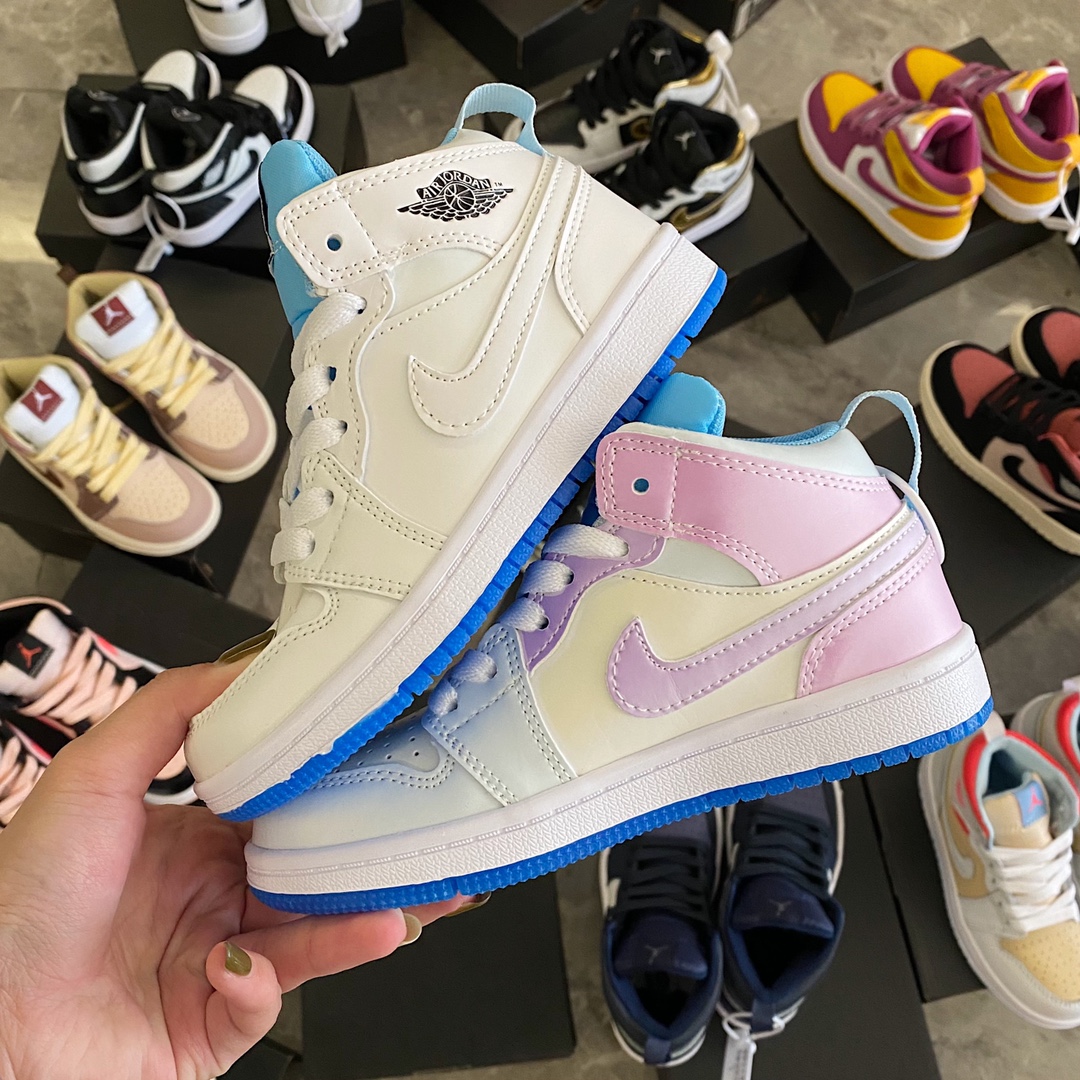 图片[4]-真标头层AJ1儿童篮球鞋 这质量真是杠杠了！！随便一拍细节直接直接拉满！品质在线，每双都超赞！尽管选自己喜欢的配色～-选品中心