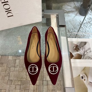 Dior Flat Shoes Single Layer Shoes Top Quality Cowhide Genuine Leather Spring/Summer Collection
