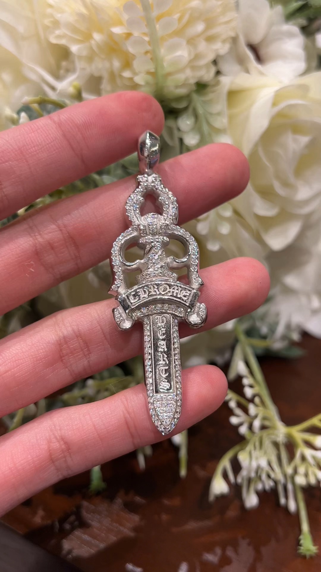 Gold-plated custom with diamond setting