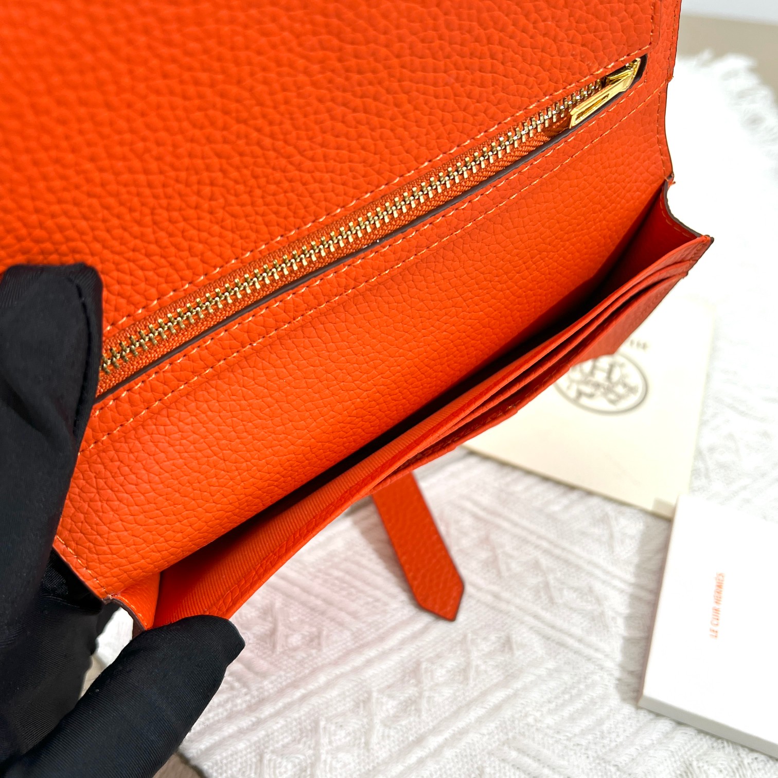 Hermes Women's Vertical Wallet in Togo Leather with Interior Zipper Pocket 10 a1672129417658 1187