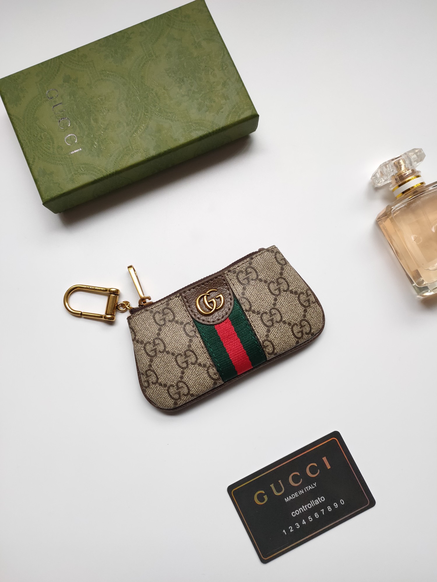 GUCCI小銭入れ・口紅ケース・牛皮とPVCのコンビネーション