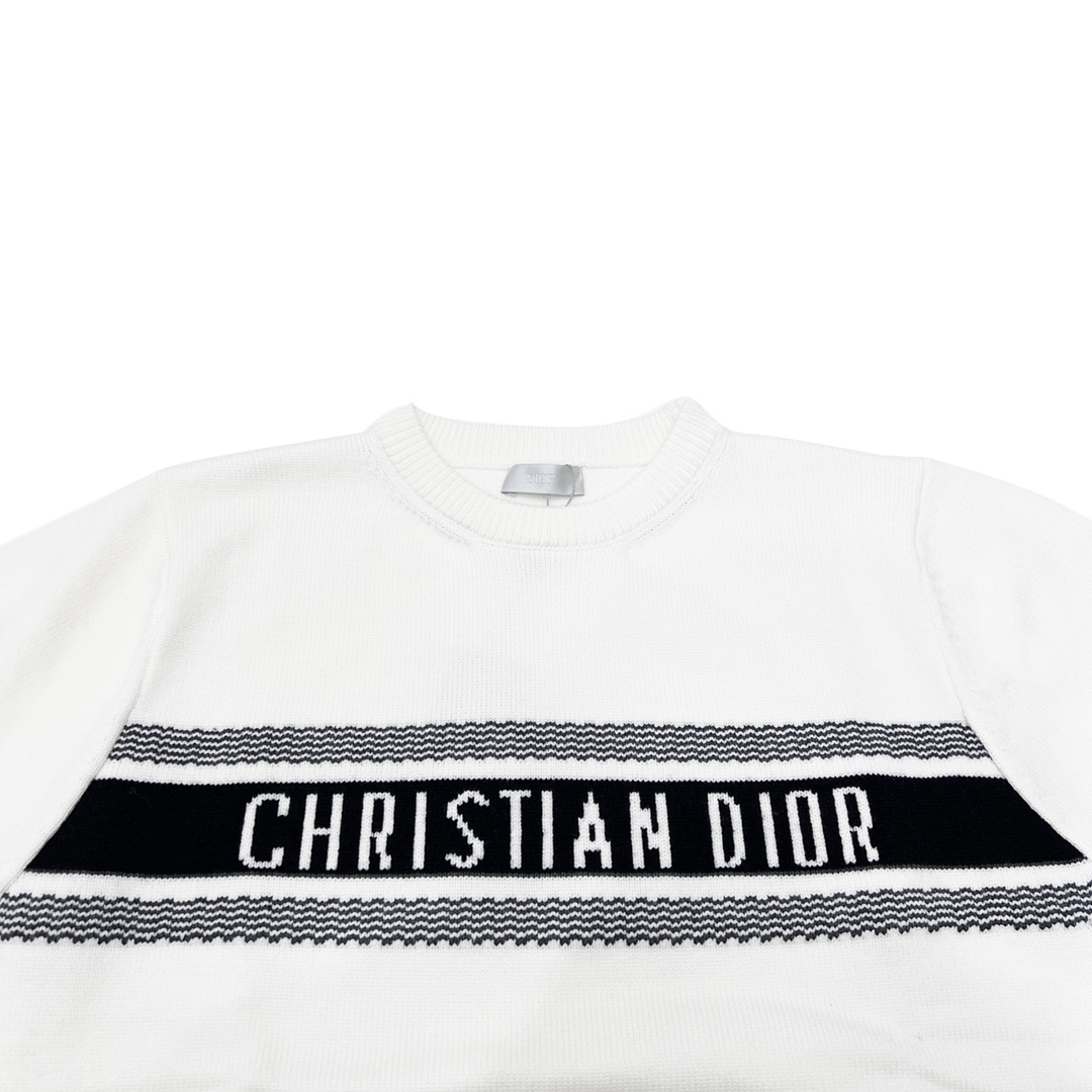 DIOR/迪奥 22FW胸口字母圆领针织毛衣