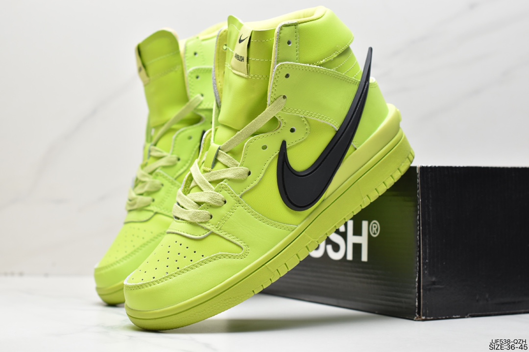 135 耐克AMBUSH x SB Dunk High SB滑板鞋高帮CU7544-400