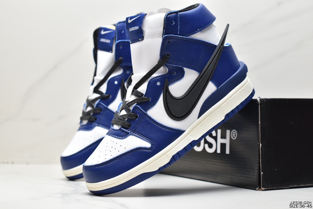 135 耐克AMBUSH x SB Dunk High SB滑板鞋高帮CU7544-400