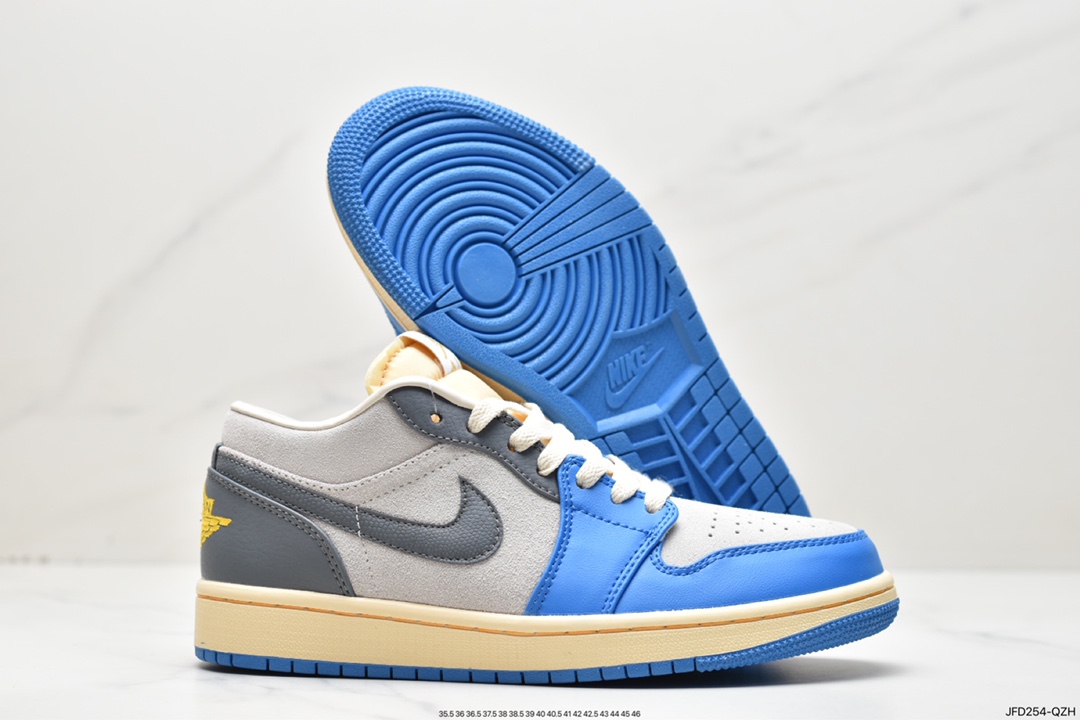 170 Air Jordan 1 Low UNC Grey 灰蓝 AJ1乔1低帮休闲板鞋 DZ5376-469