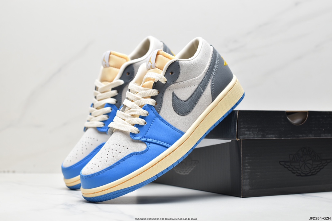 170 Air Jordan 1 Low UNC Grey 灰蓝 AJ1乔1低帮休闲板鞋 DZ5376-469