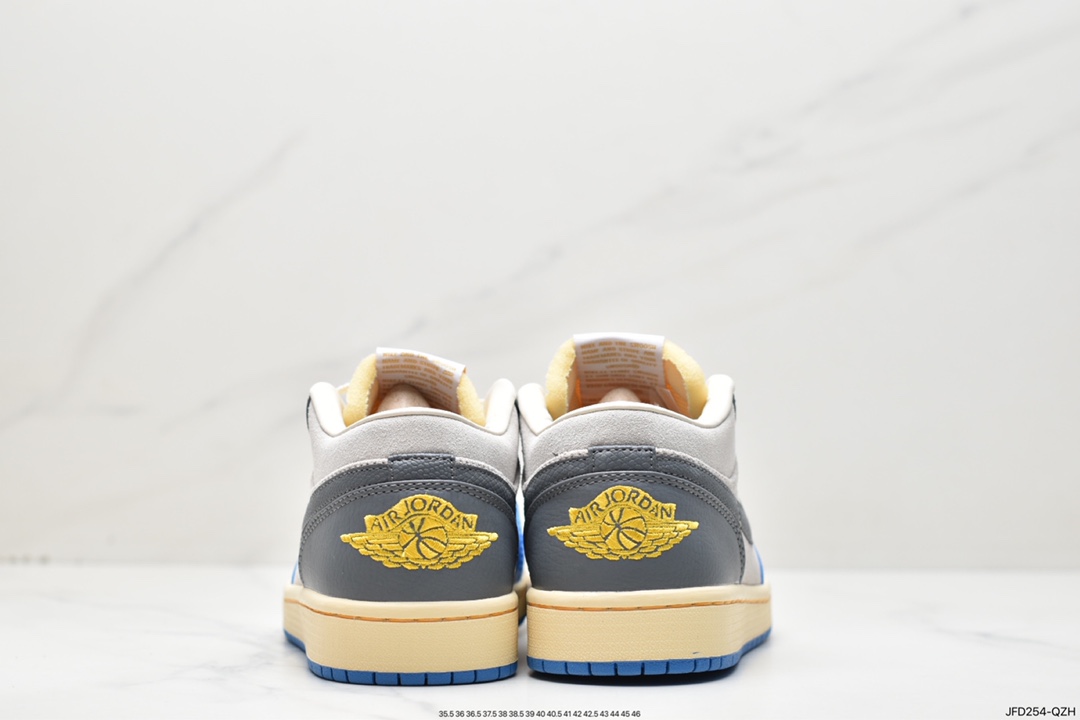 170 Air Jordan 1 Low UNC Grey 灰蓝 AJ1乔1低帮休闲板鞋 DZ5376-469