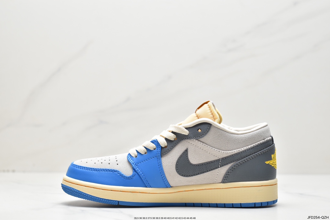 170 Air Jordan 1 Low UNC Grey 灰蓝 AJ1乔1低帮休闲板鞋 DZ5376-469