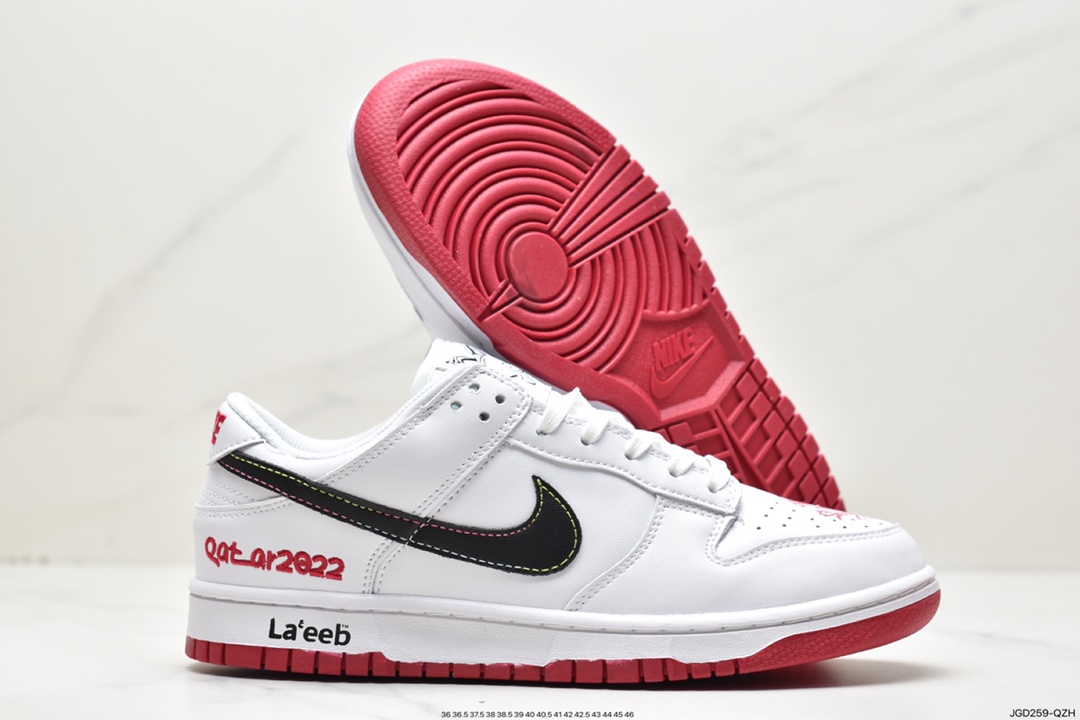 180 Nk SB Zoom Dunk Low X La eeb 卡塔尔2022世界杯联名DJ6188-006