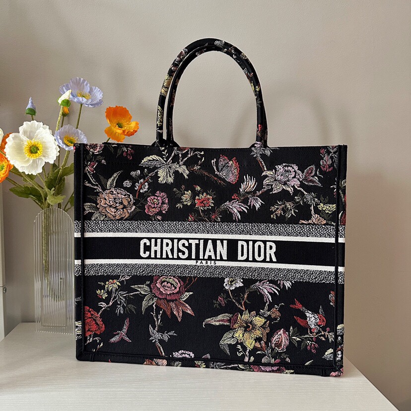 Dior Book Tote Handbags Tote Bags Black