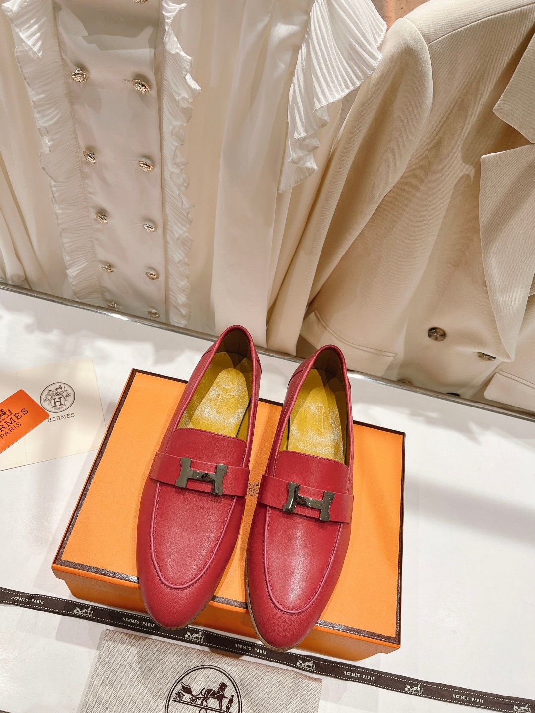 高版本出厂 🆕Herme…s fw new arrival～H家新款kelly扣乐福鞋鞋型很好看，见到到