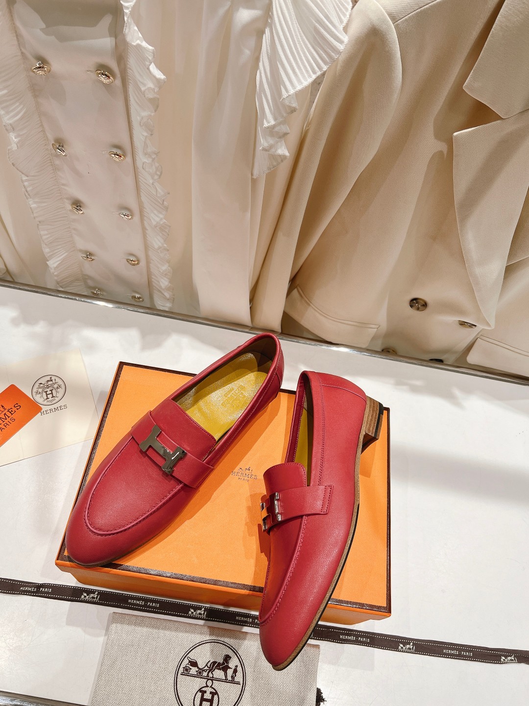 高版本出厂 🆕Herme…s fw new arrival～H家新款kelly扣乐福鞋鞋型很好看，见到到