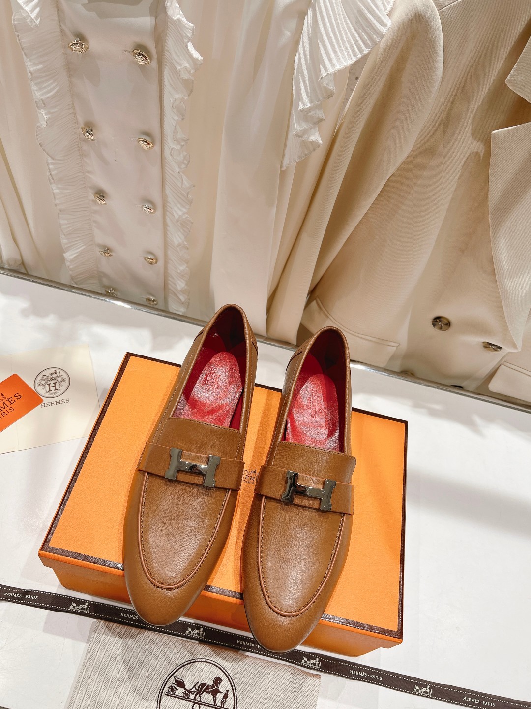 高版本出厂 🆕Herme…s fw new arrival～H家新款kelly扣乐福鞋鞋型很好看，见到到