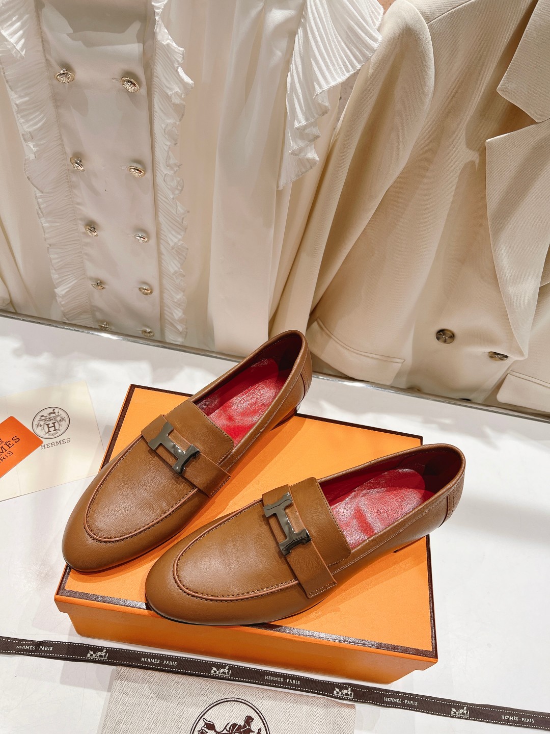 高版本出厂 🆕Herme…s fw new arrival～H家新款kelly扣乐福鞋鞋型很好看，见到到