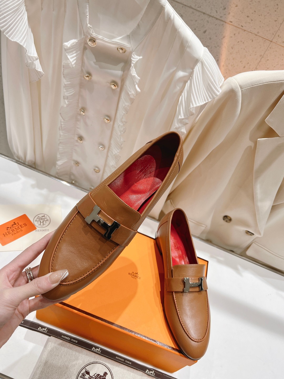 高版本出厂 🆕Herme…s fw new arrival～H家新款kelly扣乐福鞋鞋型很好看，见到到