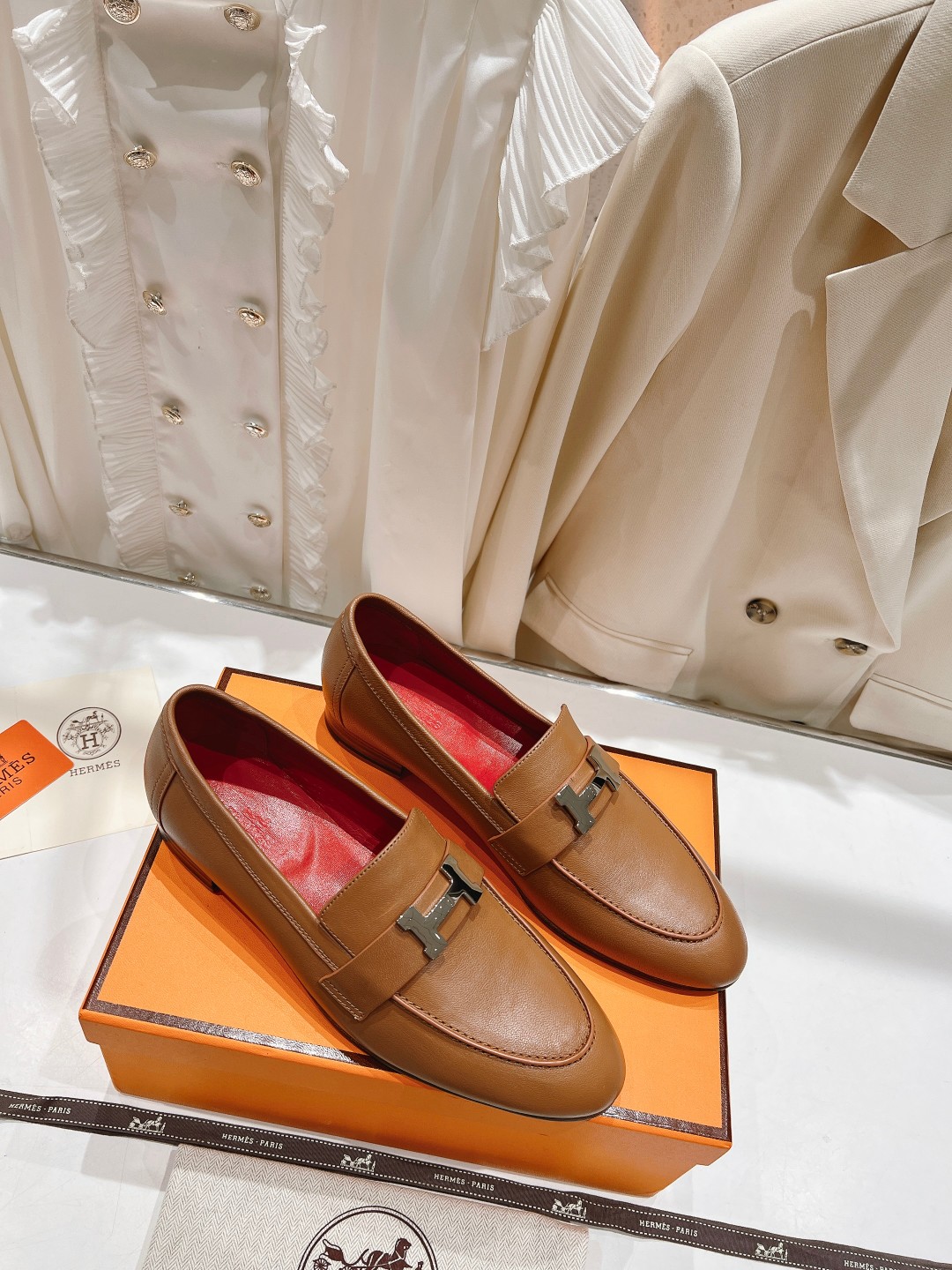 高版本出厂 🆕Herme…s fw new arrival～H家新款kelly扣乐福鞋鞋型很好看，见到到