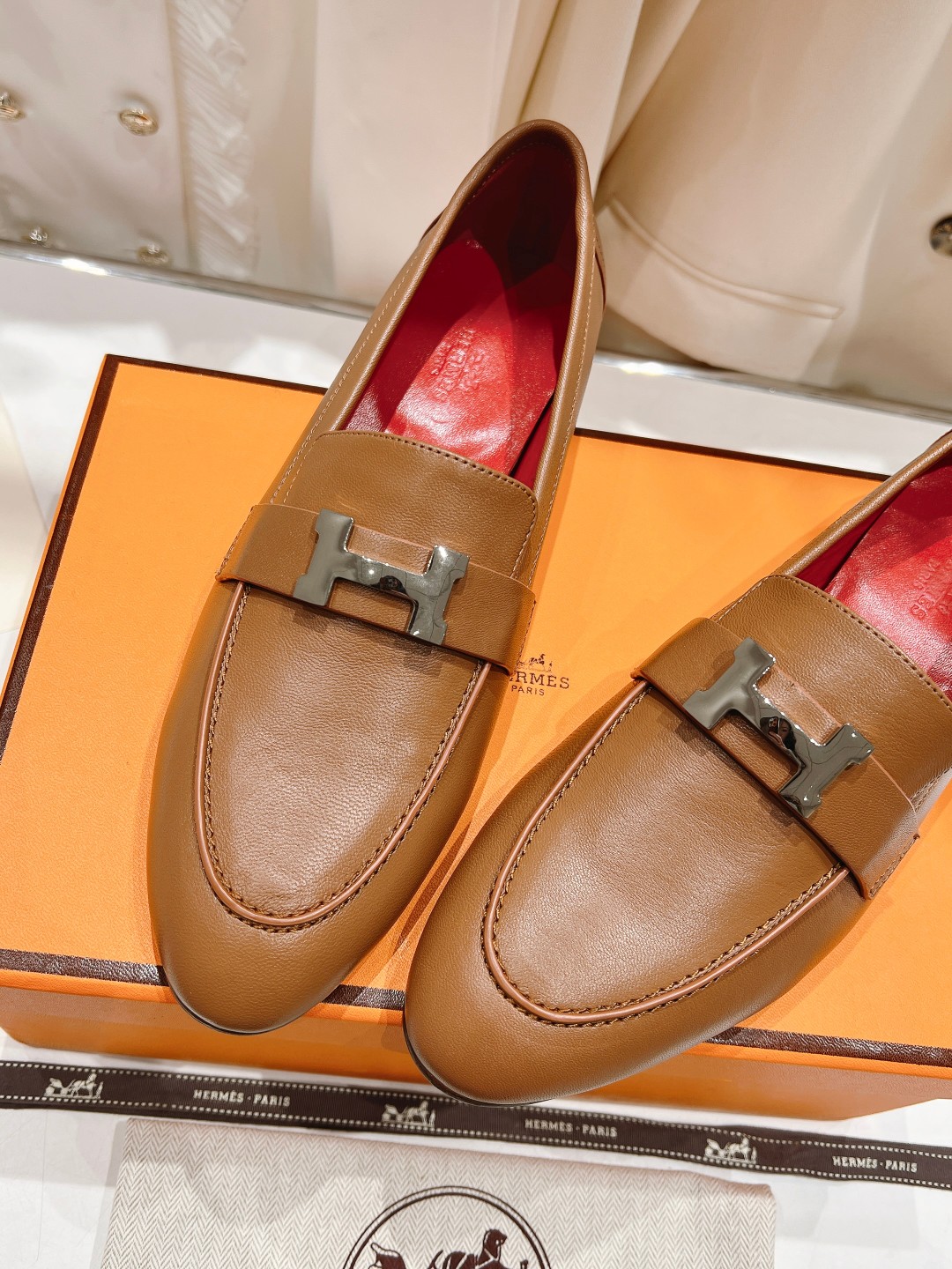 高版本出厂 🆕Herme…s fw new arrival～H家新款kelly扣乐福鞋鞋型很好看，见到到