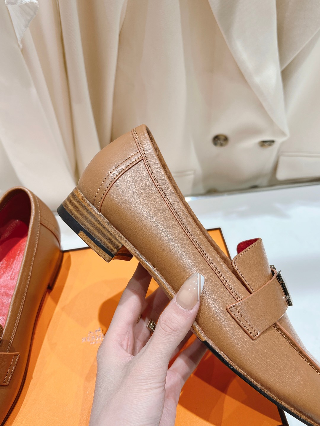 高版本出厂 🆕Herme…s fw new arrival～H家新款kelly扣乐福鞋鞋型很好看，见到到