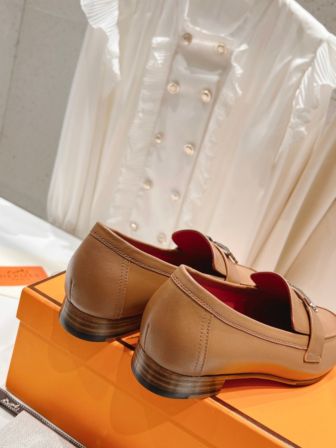 高版本出厂 🆕Herme…s fw new arrival～H家新款kelly扣乐福鞋鞋型很好看，见到到