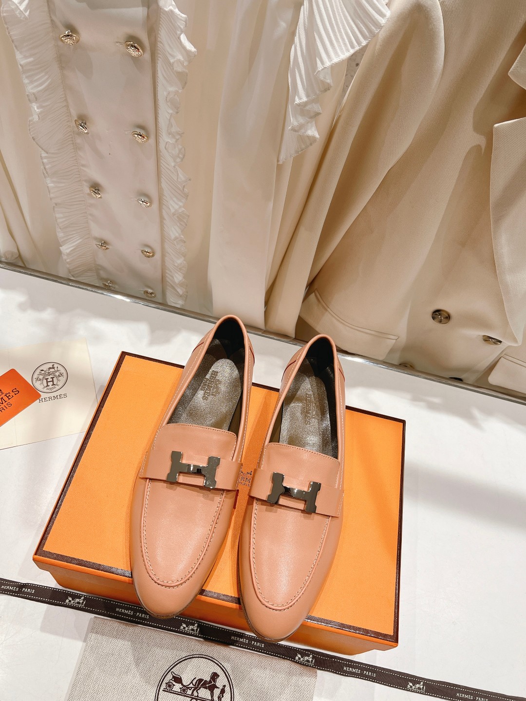 高版本出厂 🆕Herme…s fw new arrival～H家新款kelly扣乐福鞋鞋型很好看，见到到
