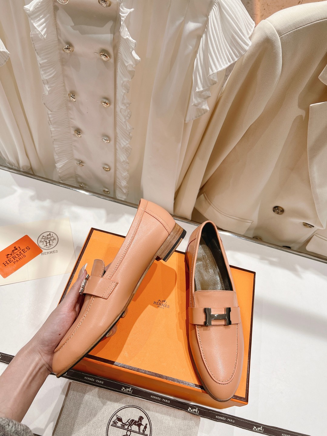 高版本出厂 🆕Herme…s fw new arrival～H家新款kelly扣乐福鞋鞋型很好看，见到到