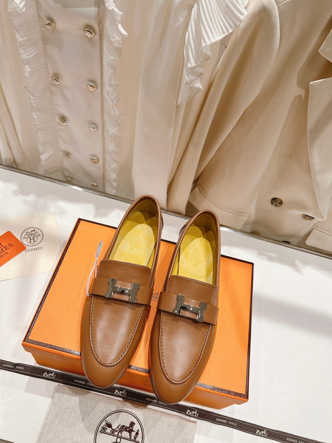 高版本出厂 🆕Herme…s fw new arrival～H家新款kelly扣乐福鞋鞋型很好看，见到到