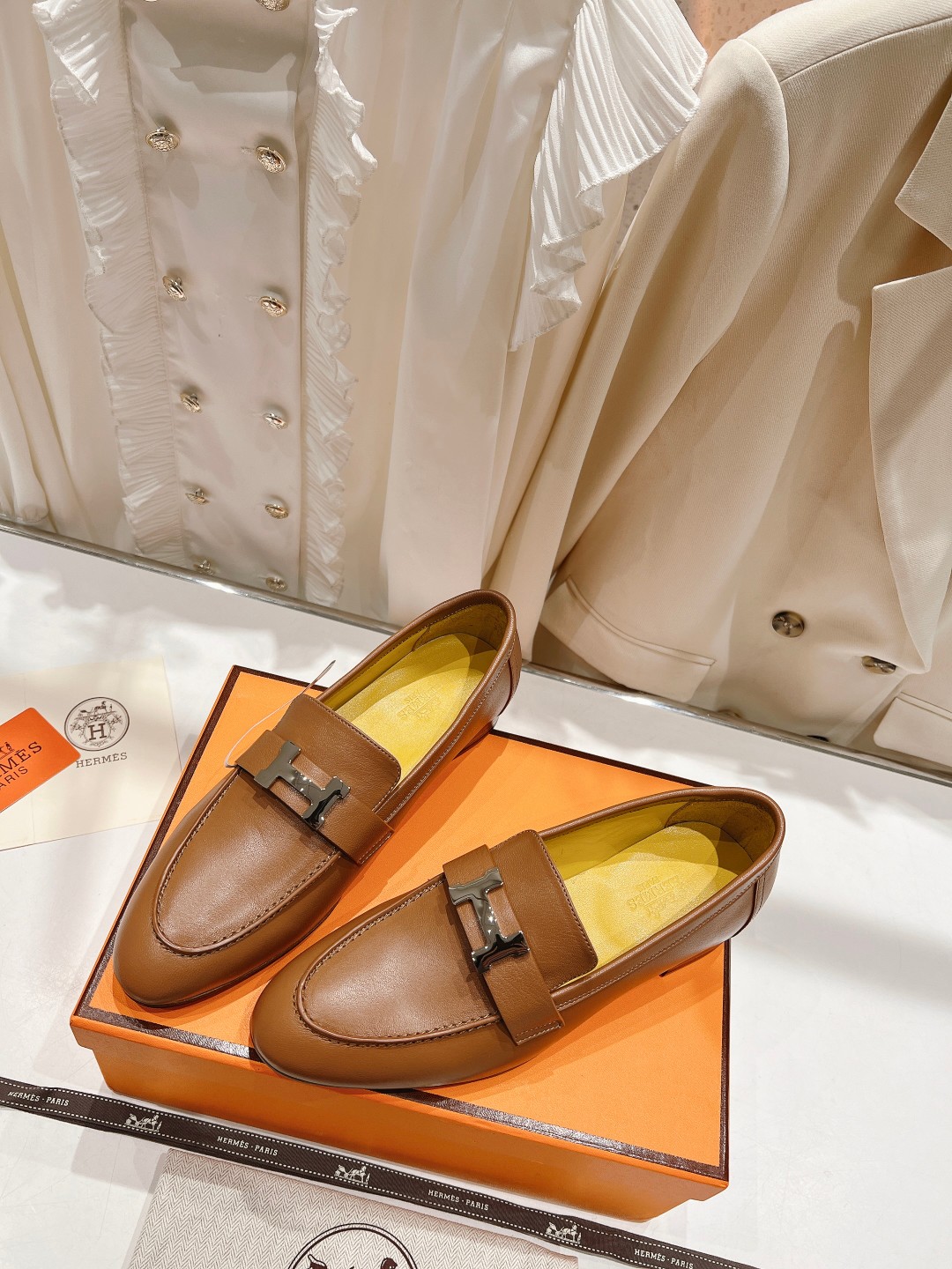 高版本出厂 🆕Herme…s fw new arrival～H家新款kelly扣乐福鞋鞋型很好看，见到到