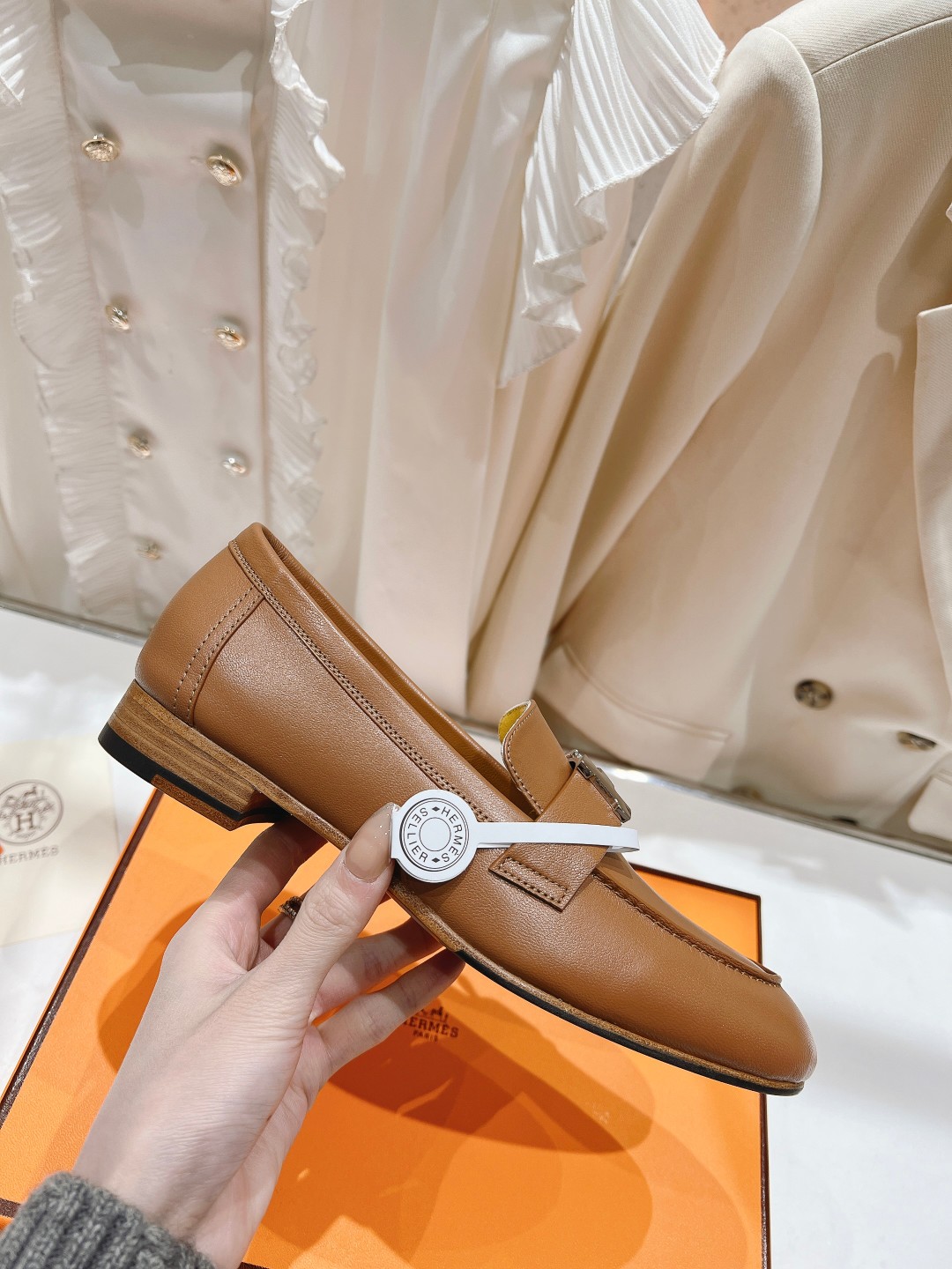 高版本出厂 🆕Herme…s fw new arrival～H家新款kelly扣乐福鞋鞋型很好看，见到到