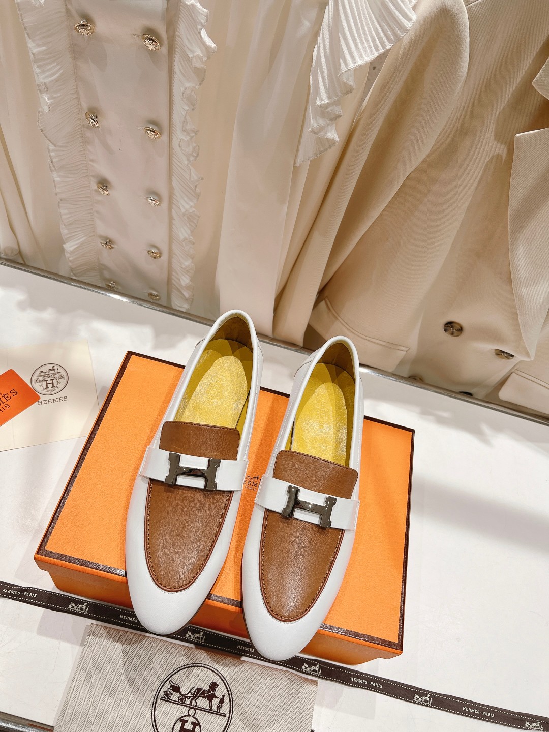 高版本出厂 🆕Herme…s fw new arrival～H家新款kelly扣乐福鞋鞋型很好看，见到到