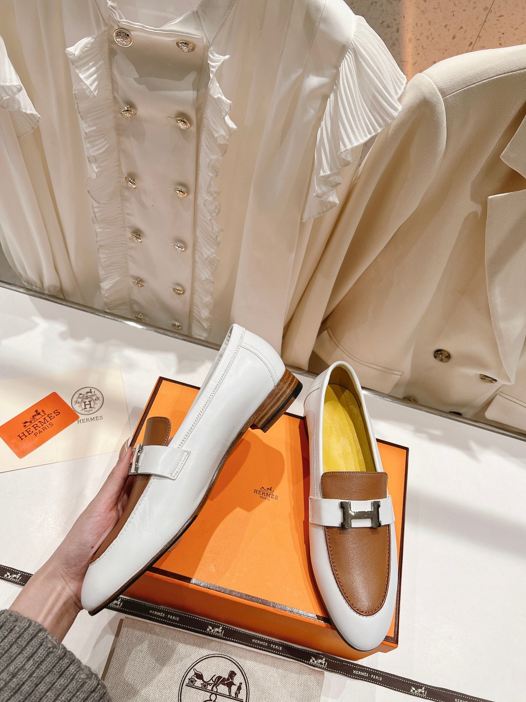 高版本出厂 🆕Herme…s fw new arrival～H家新款kelly扣乐福鞋鞋型很好看，见到到