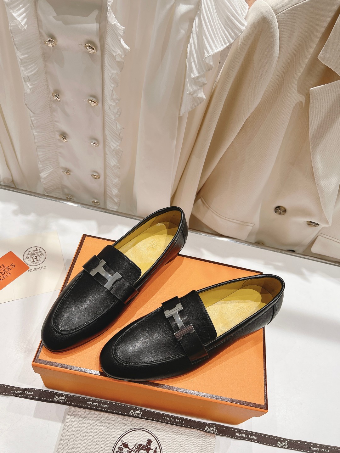 高版本出厂 🆕Herme…s fw new arrival～H家新款kelly扣乐福鞋鞋型很好看，见到到