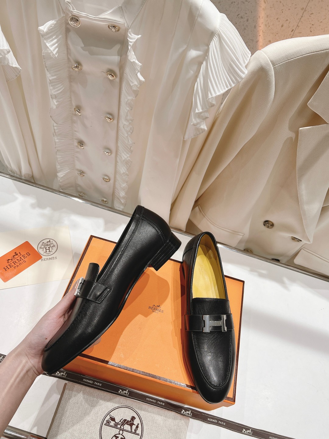 高版本出厂 🆕Herme…s fw new arrival～H家新款kelly扣乐福鞋鞋型很好看，见到到