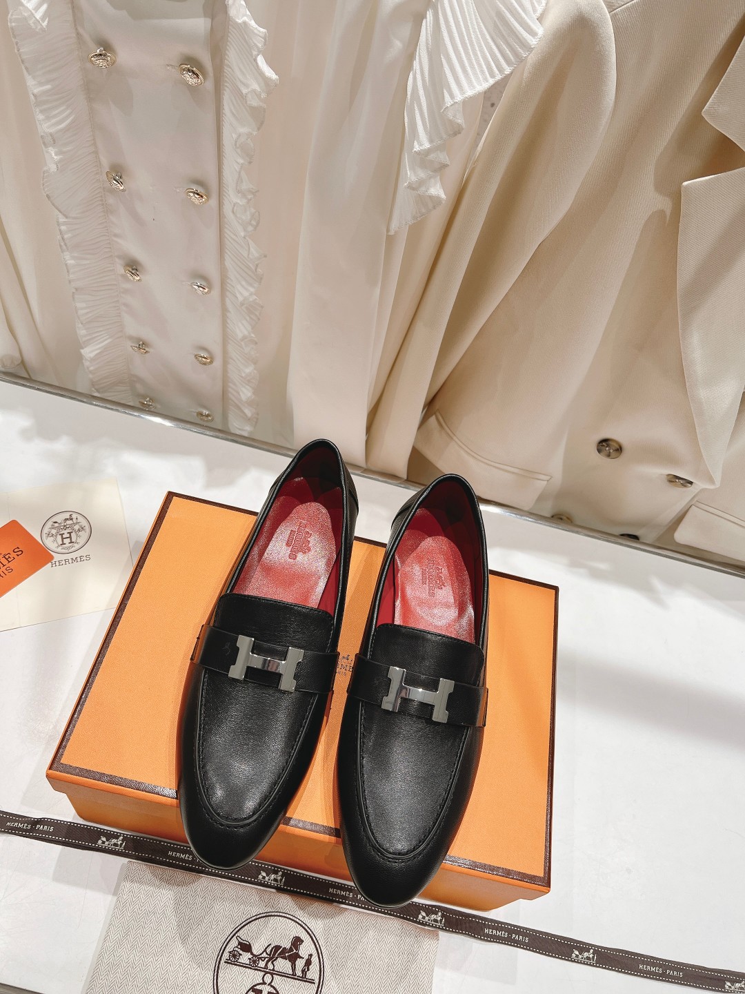 高版本出厂 🆕Herme…s fw new arrival～H家新款kelly扣乐福鞋鞋型很好看，见到到