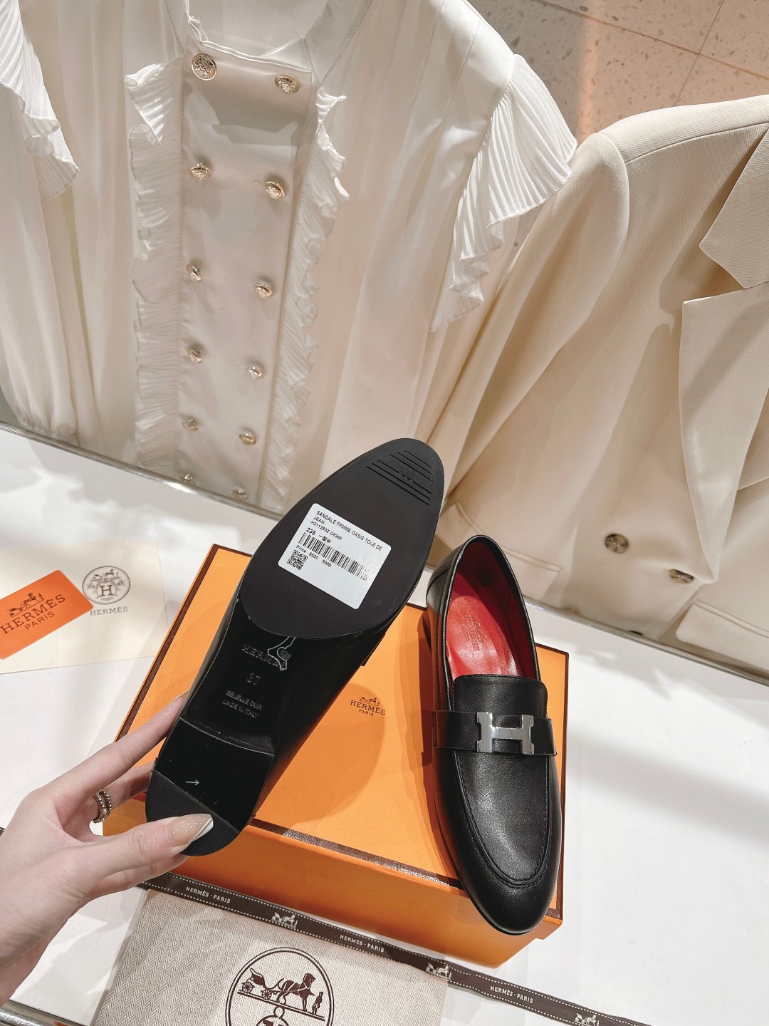高版本出厂 🆕Herme…s fw new arrival～H家新款kelly扣乐福鞋鞋型很好看，见到到